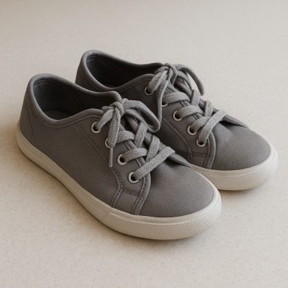 Zapatillas escolares grises